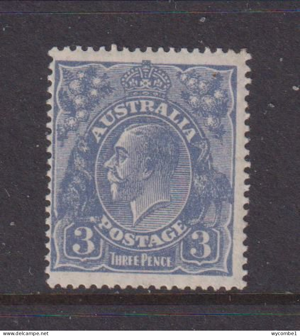 AUSTRALIA - 1926-30 George V 3d Watermark Multiple Crown Over A Perf 14  Hinged Mint - Nuevos