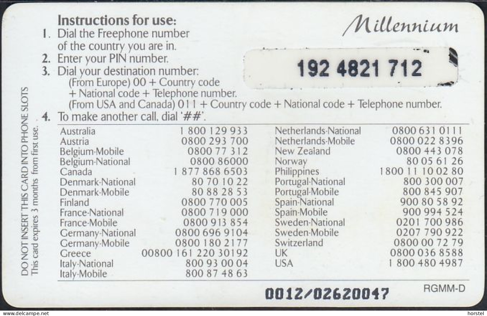 Norway - PPC07II-02 Prepaid Card - Millennium - Buildings - Global Calling Card - Sydney - New York - London - Norvège