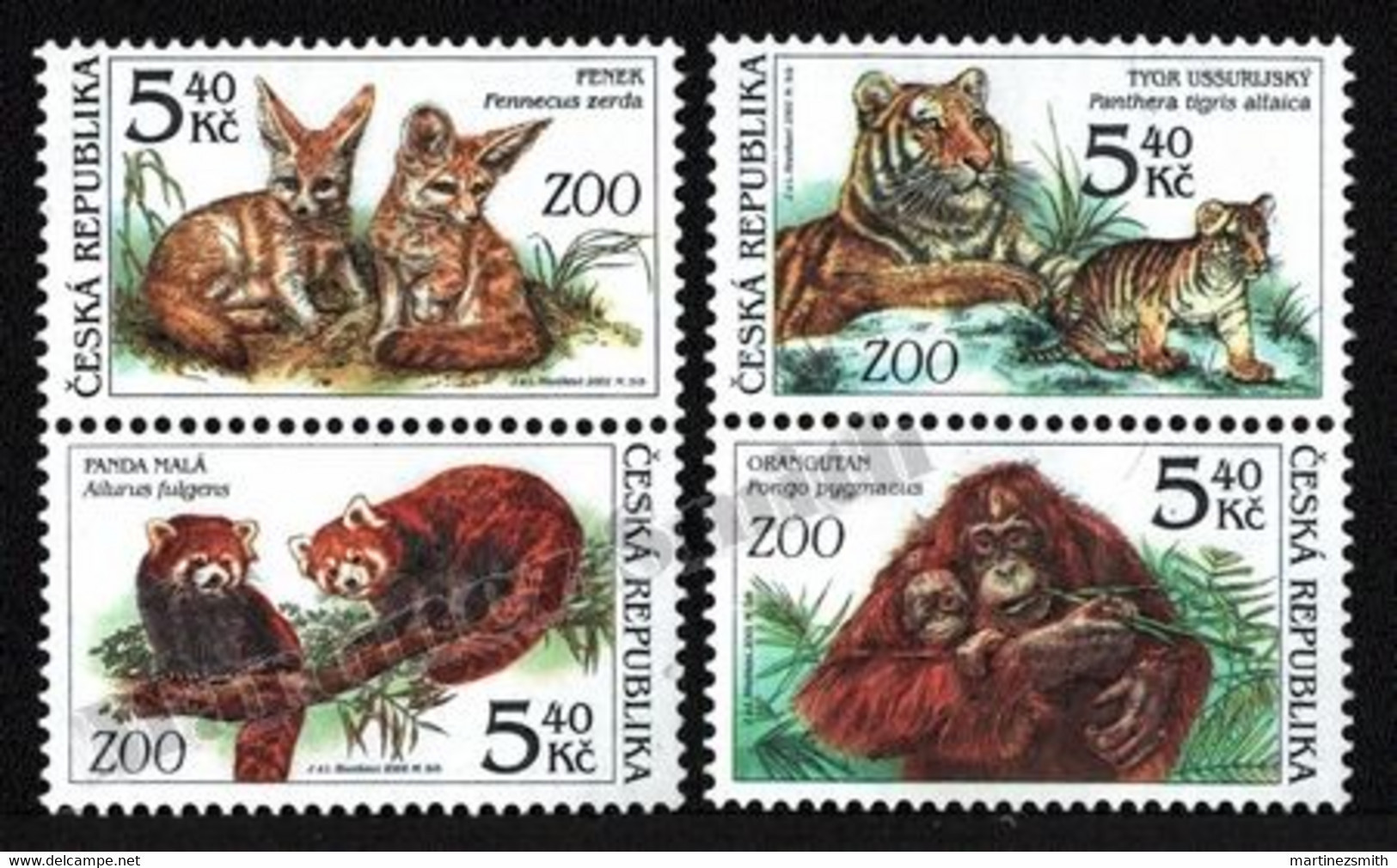 Czech Republic - Tcheque 2001 Yvert 281/ 84 Nature Protection - Zoo Animals  - MNH - Other & Unclassified