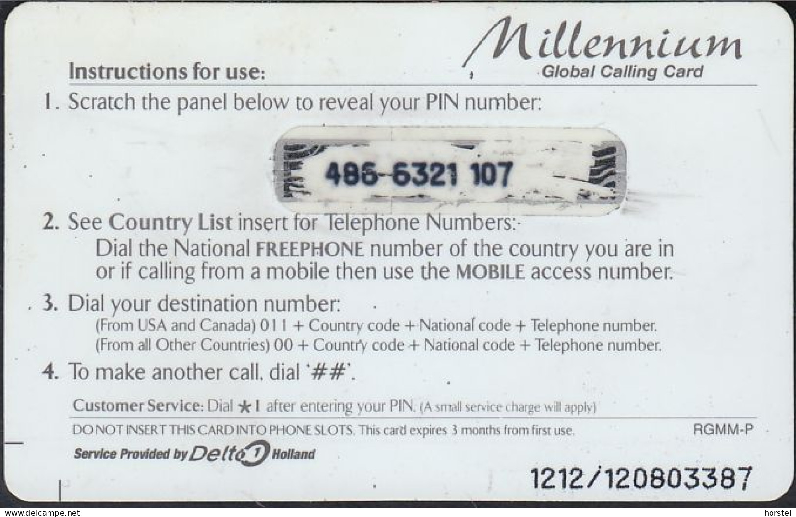 Norway - PPC07II-15 Prepaid Card - Millennium - Pictures - Global Calling Card - RGMM-P - Norvège