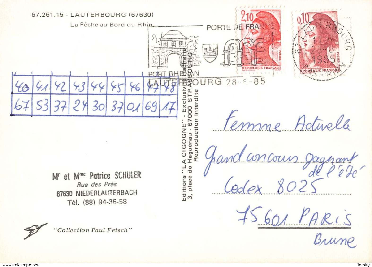 67 Lauterbourg La Peche Au Bord Du Rhin Bateau Péniche Pecheur à La Ligne Canne à Peche - Lauterbourg