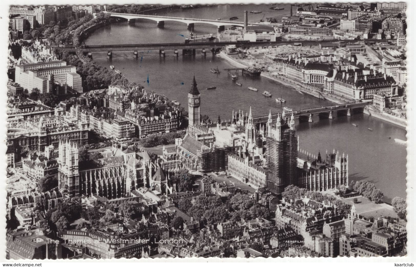 The Thames At Westminster, London - (England, U.K.)  - 1961 - River Thames