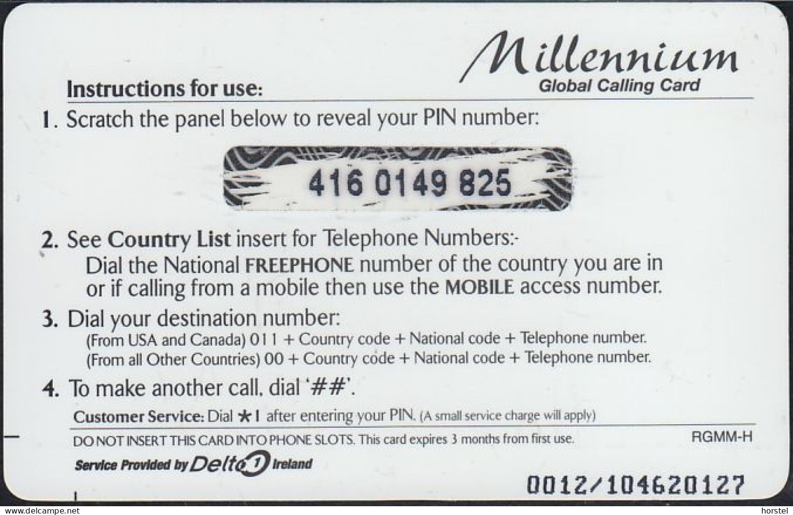 Norway - PPC07II-07 Prepaid Card - Millennium - Pictures - Global Calling Card - RGMM-H - Norwegen