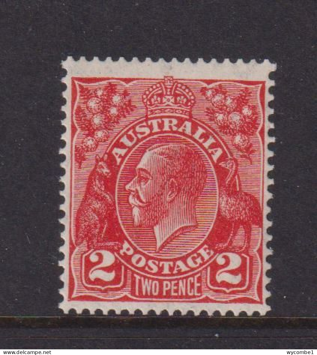 AUSTRALIA - 1931-36 George V 2d Watermark Multiple Crown Over A Inverted  Hinged Mint - Nuevos