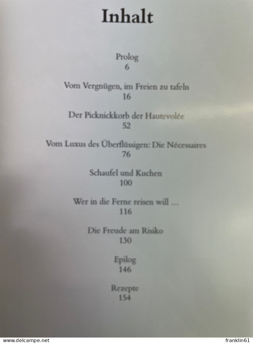 Picknick : Vergnügen, Lust & Genuss. - Comidas & Bebidas