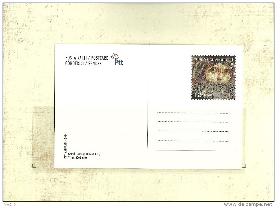 Turkey; 2014 National Stamp Exhibition, Gaziantep "Special Portfolio" - Postwaardestukken