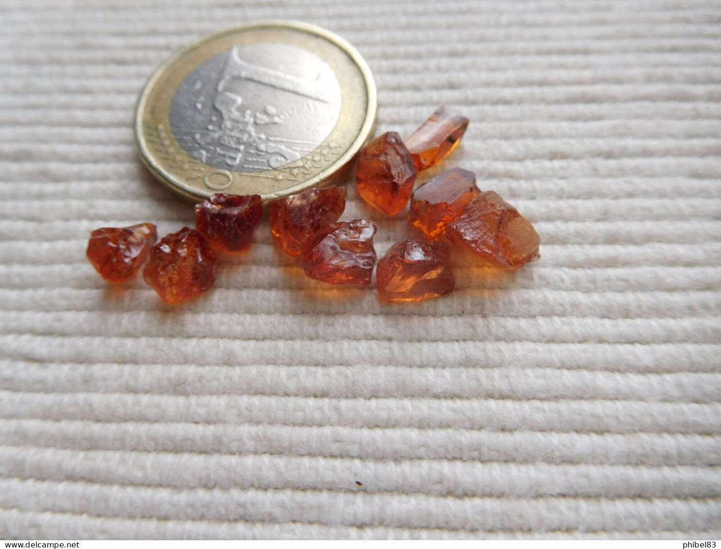 LOT CRISTAUX NATUREL ORIGINE MADAGASCAR 11.75 CARATS GRENATS SPESSARTITE C74 - Zonder Classificatie