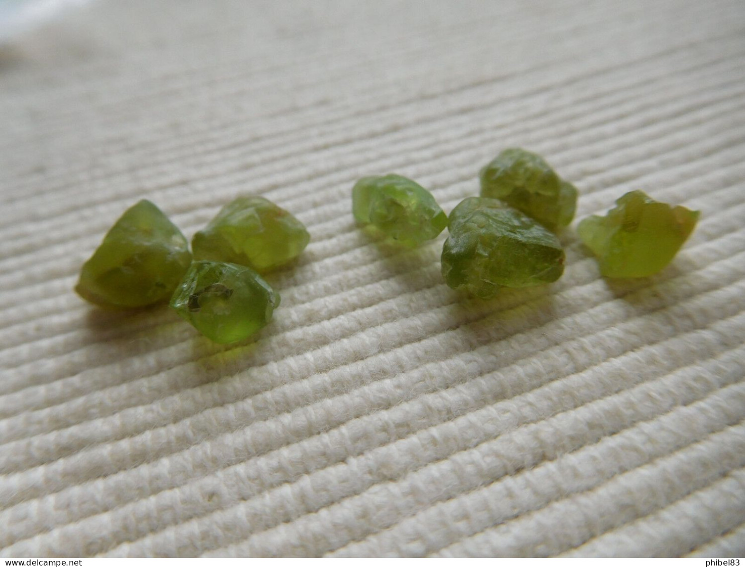 LOT CRISTAUX NATUREL DE PERIDOT 14.40 K VERT OLIVE MADAGASCAR PIERRE FINE C24 - Sin Clasificación