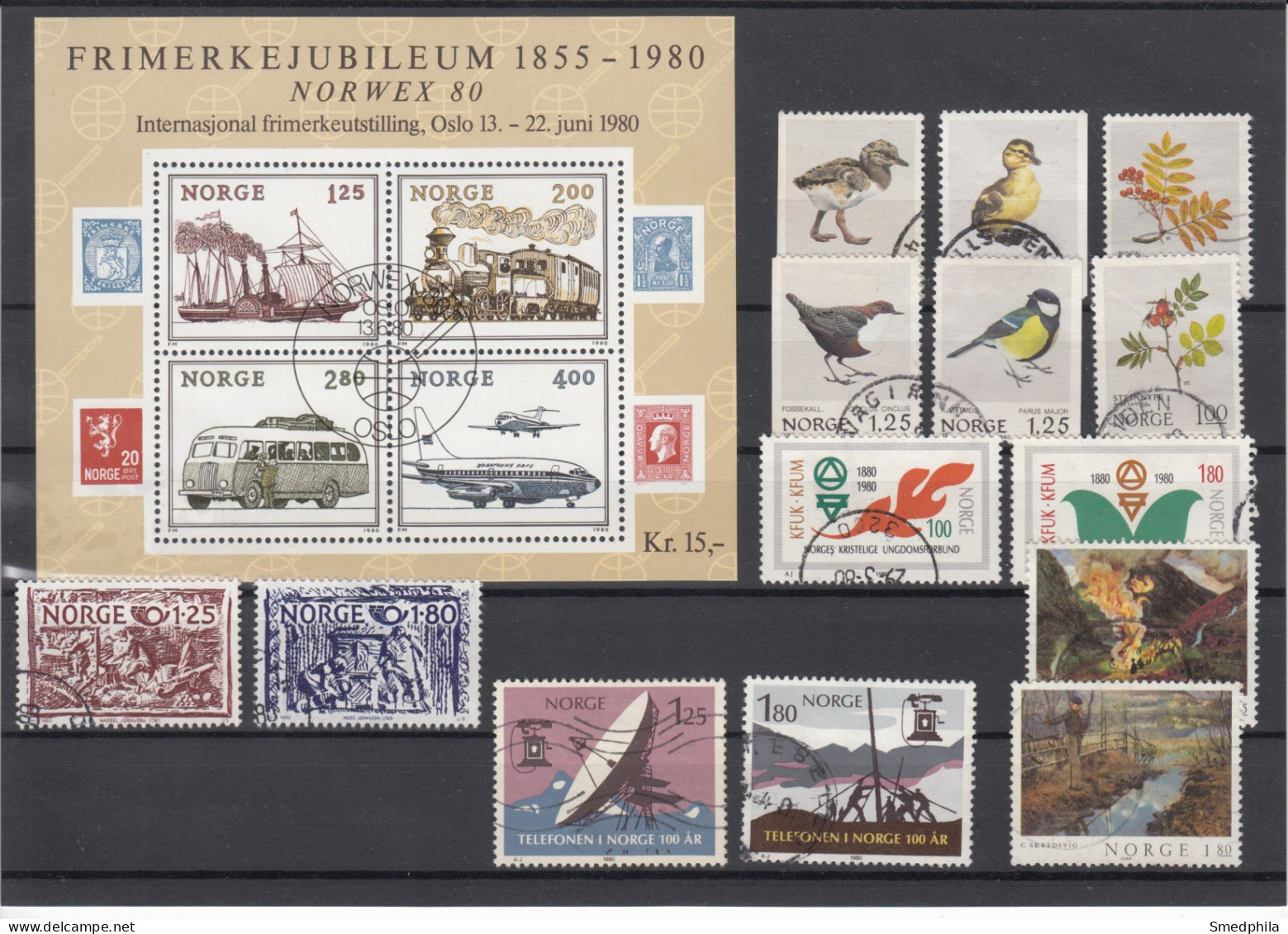 Norway 1980 - Full Year Used - Années Complètes
