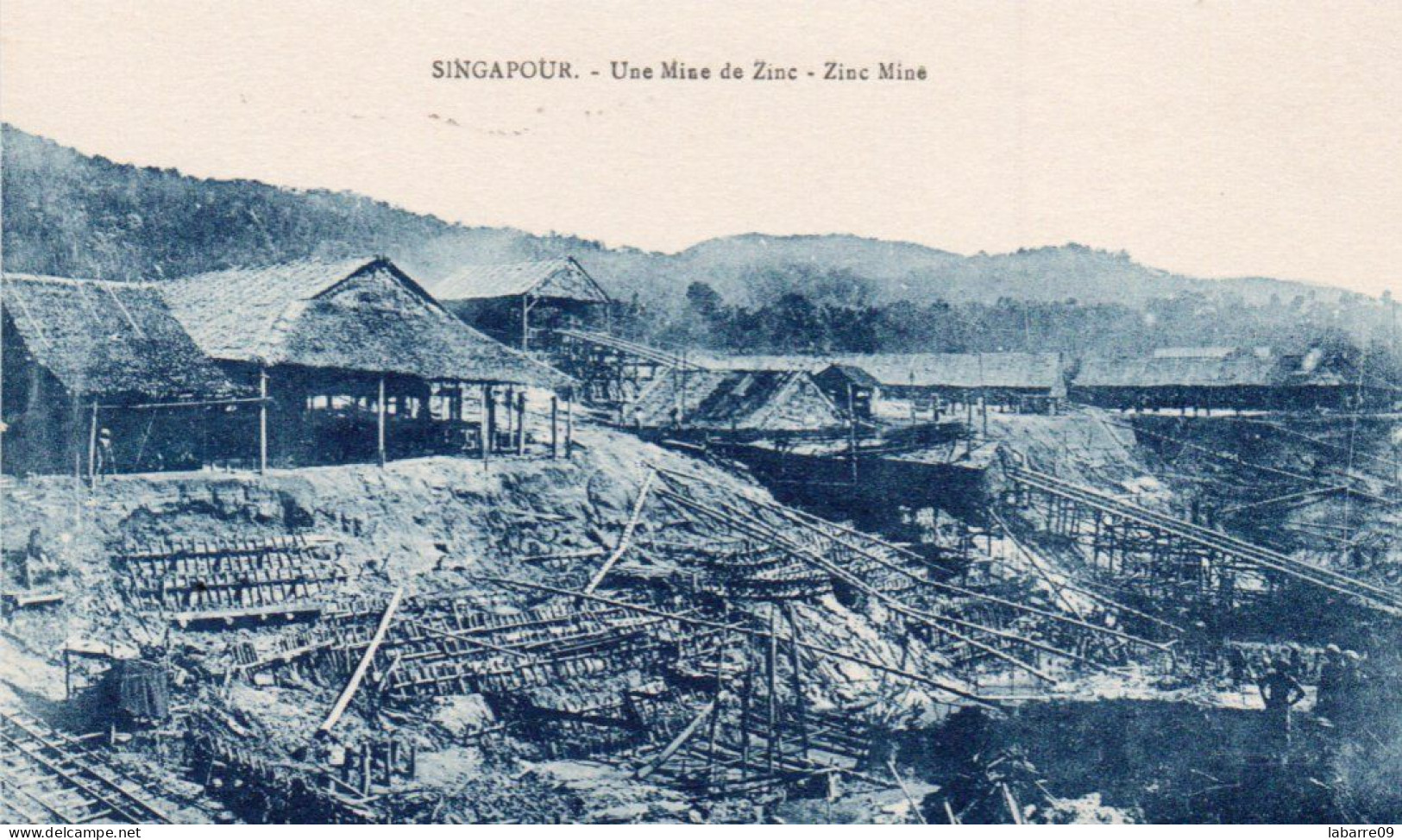 SINGAPOUR -(MALAYSIA)- 2 C.P: UNE MINE DE ZINC + MARCHE COUVERT.. - Malaysia