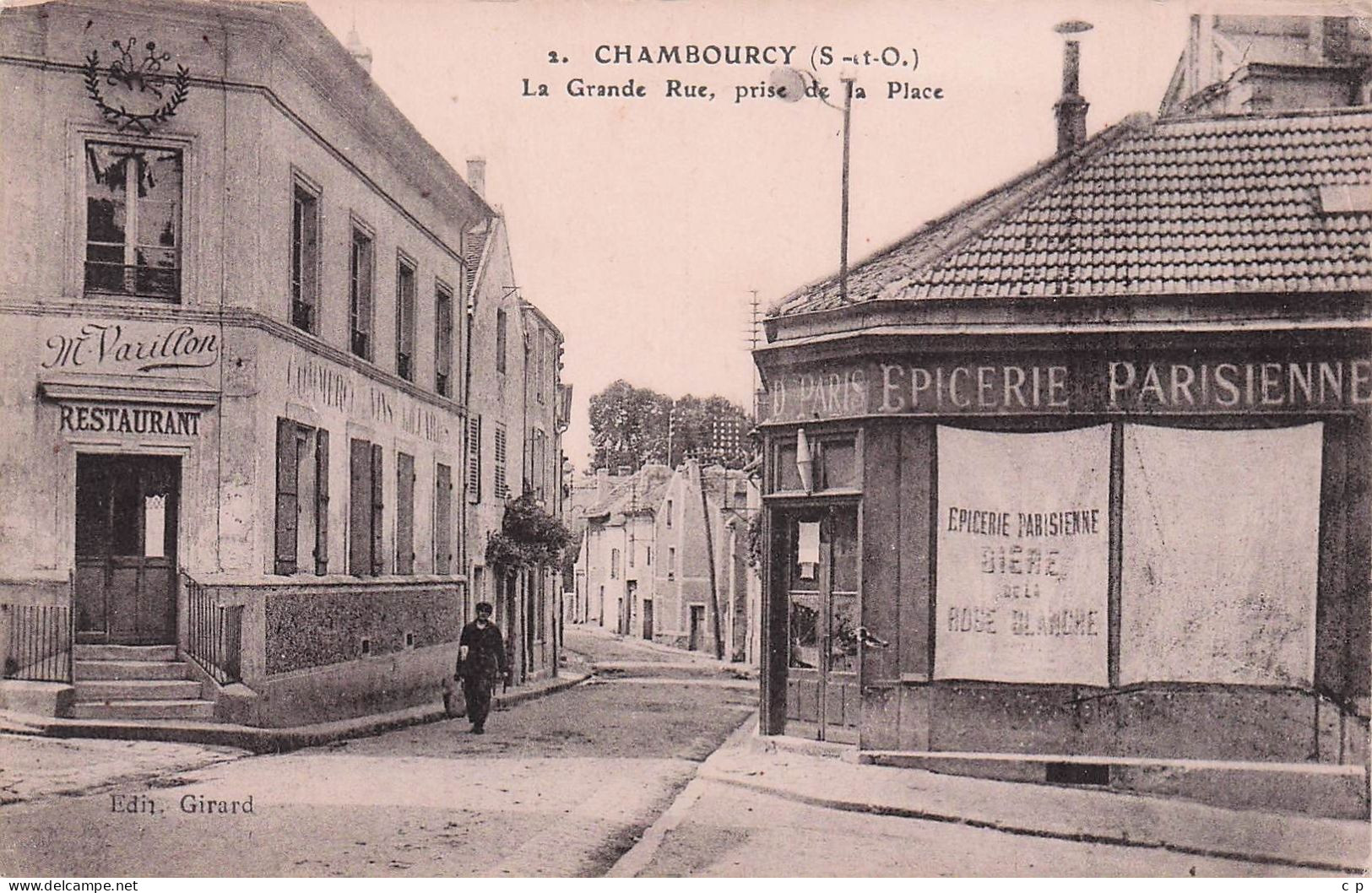 Chambourcy - La Grande Rue - Prise De La Place - Epicerie Parisienne - Biere Rose Blanche - CPA°J - Chambourcy