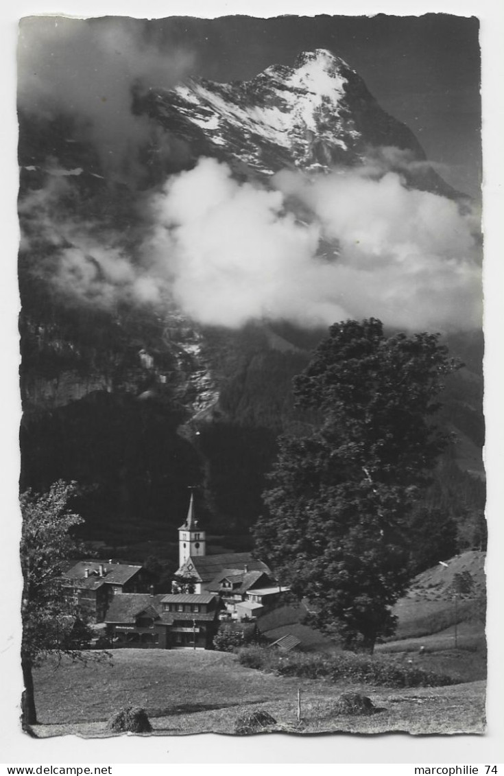 HELVETIA SUISSE MIL SAN ANSTALT FELPOST GRINDELWALD CARTE GRINDELWALD - Poststempel