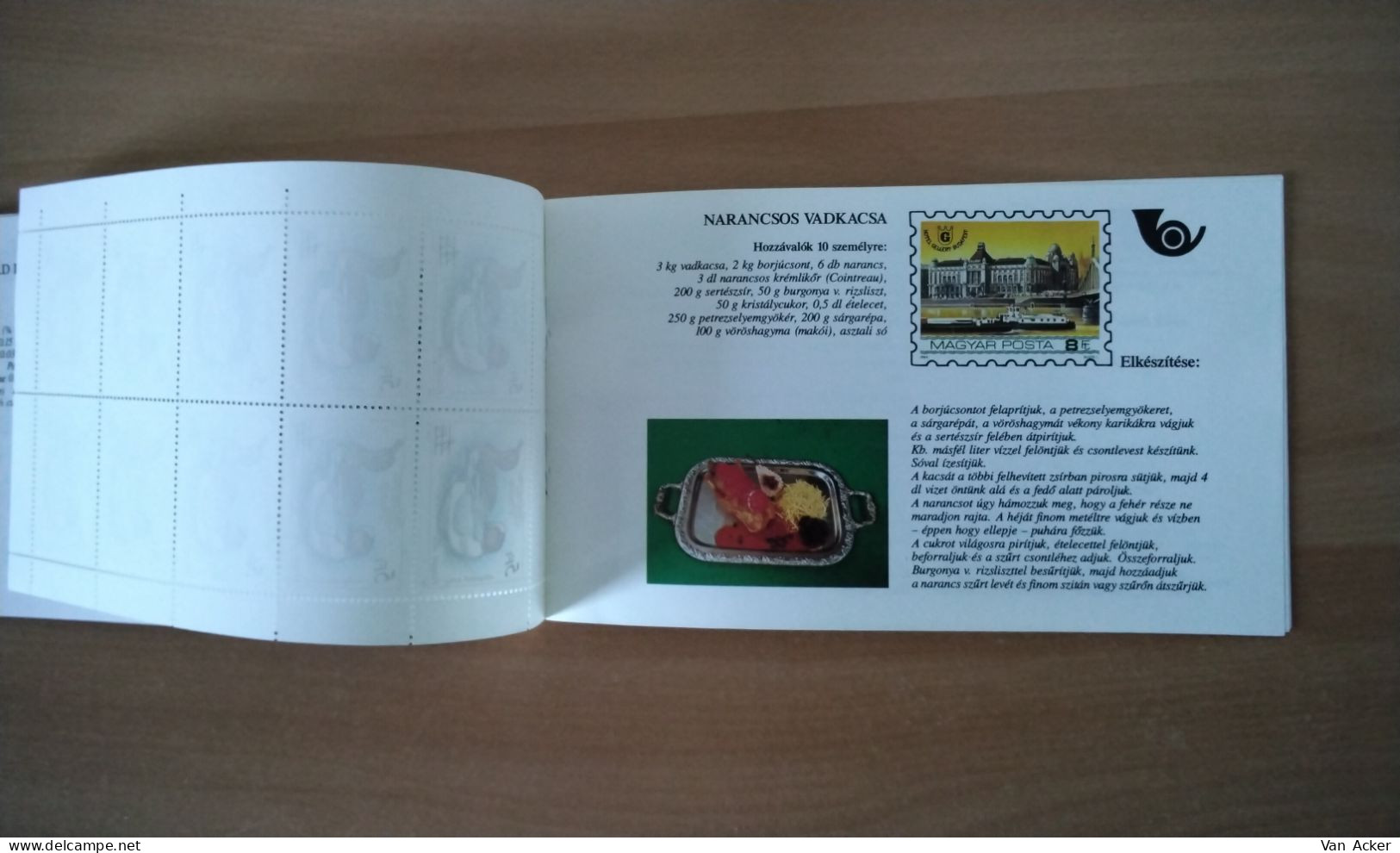 Hungary Booklet Of Postage Stamps With Cookery Receipts MNH. - Postzegelboekjes