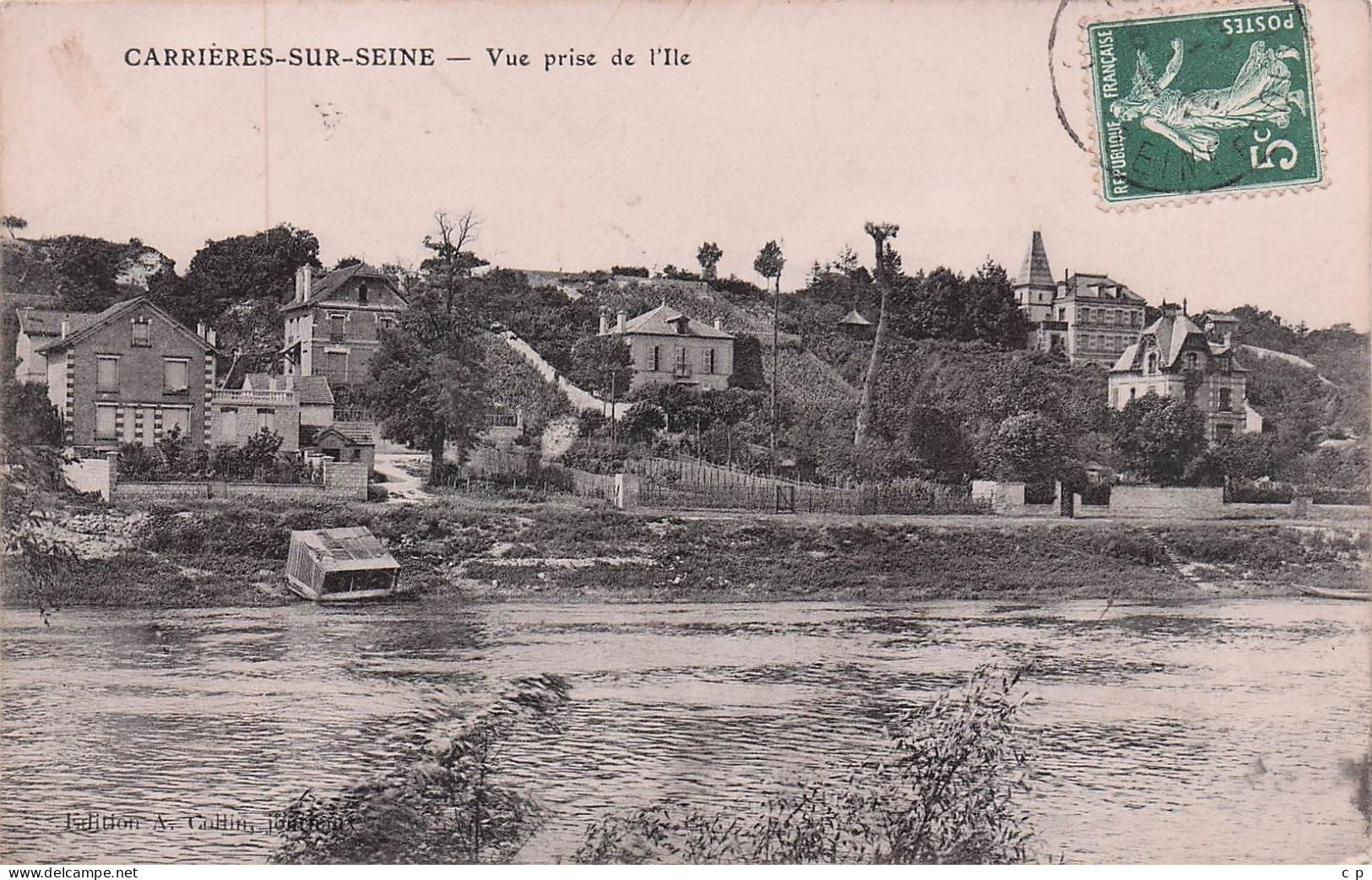 Carrieres Sur Seine - Vue Prise De L'ile - CPA°J - Carrières-sur-Seine