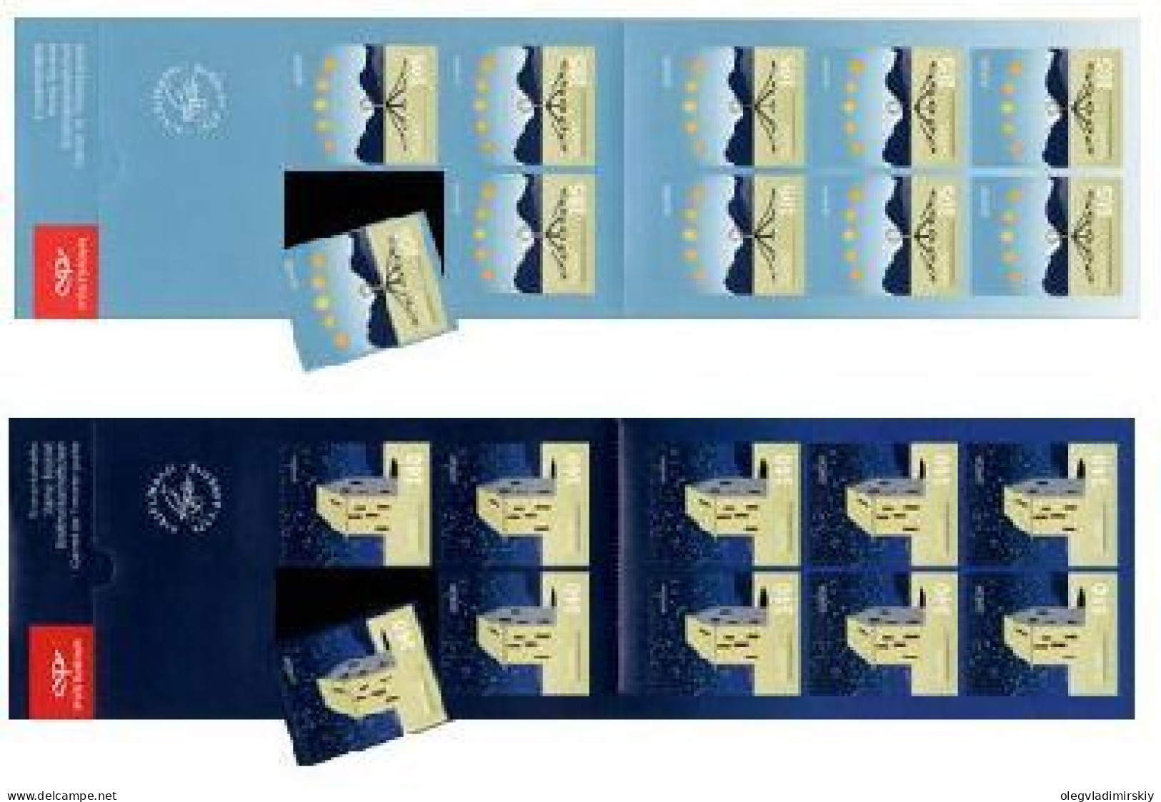 Iceland 2009 Europa CEPT Astronomy Set Of 2 Booklets With 10 Self-adhesive Stamps Each Mint - Carnets