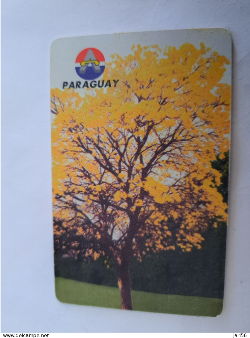 PARAGUAY  CHIPCARD  30 IMPULSOS  BLACK  TREE  Fine Used Card  ** 14223** - Paraguay