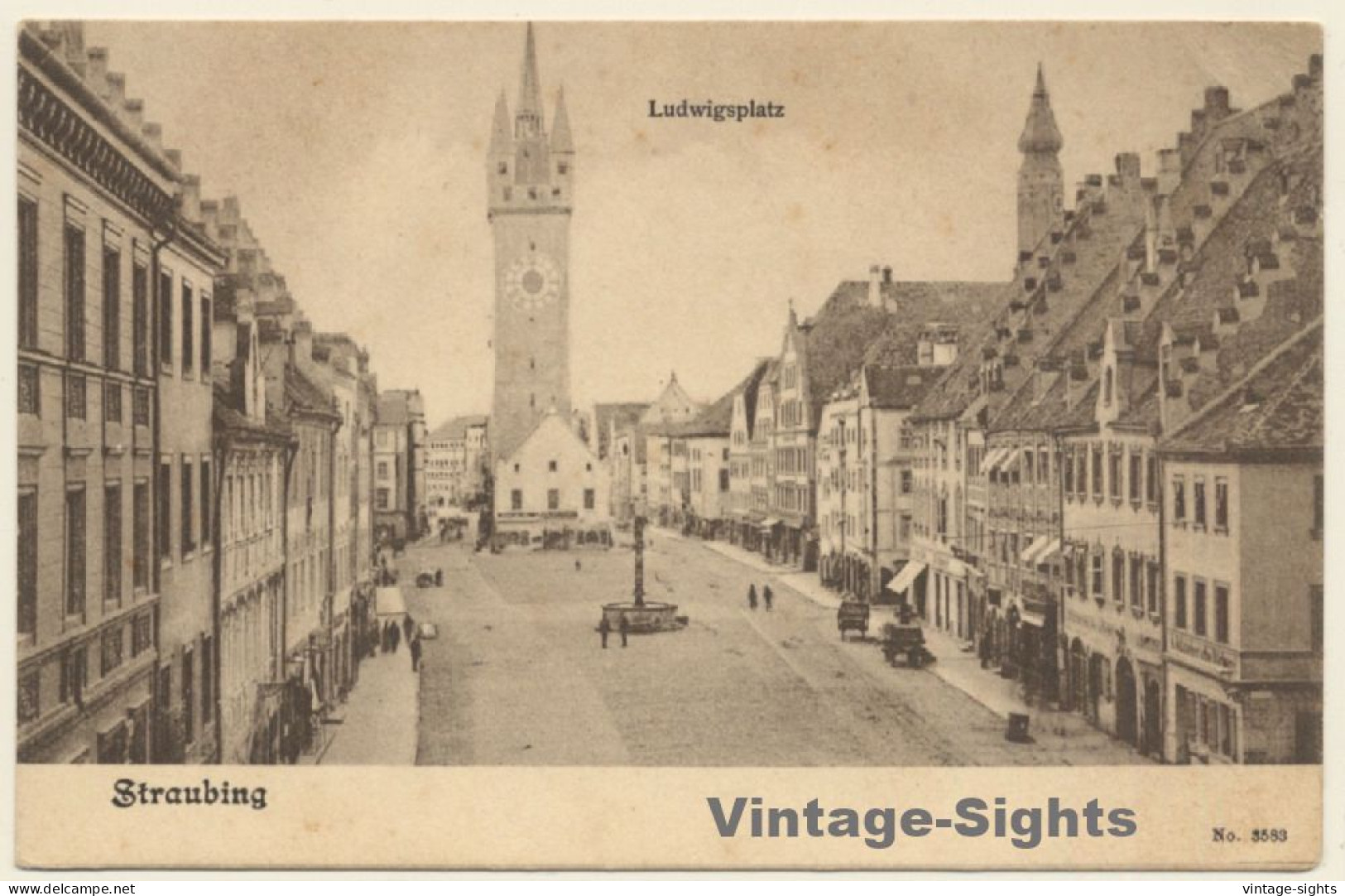 Straubing / Germany: Ludwigsplatz (Vintage PC 1900s) - Straubing