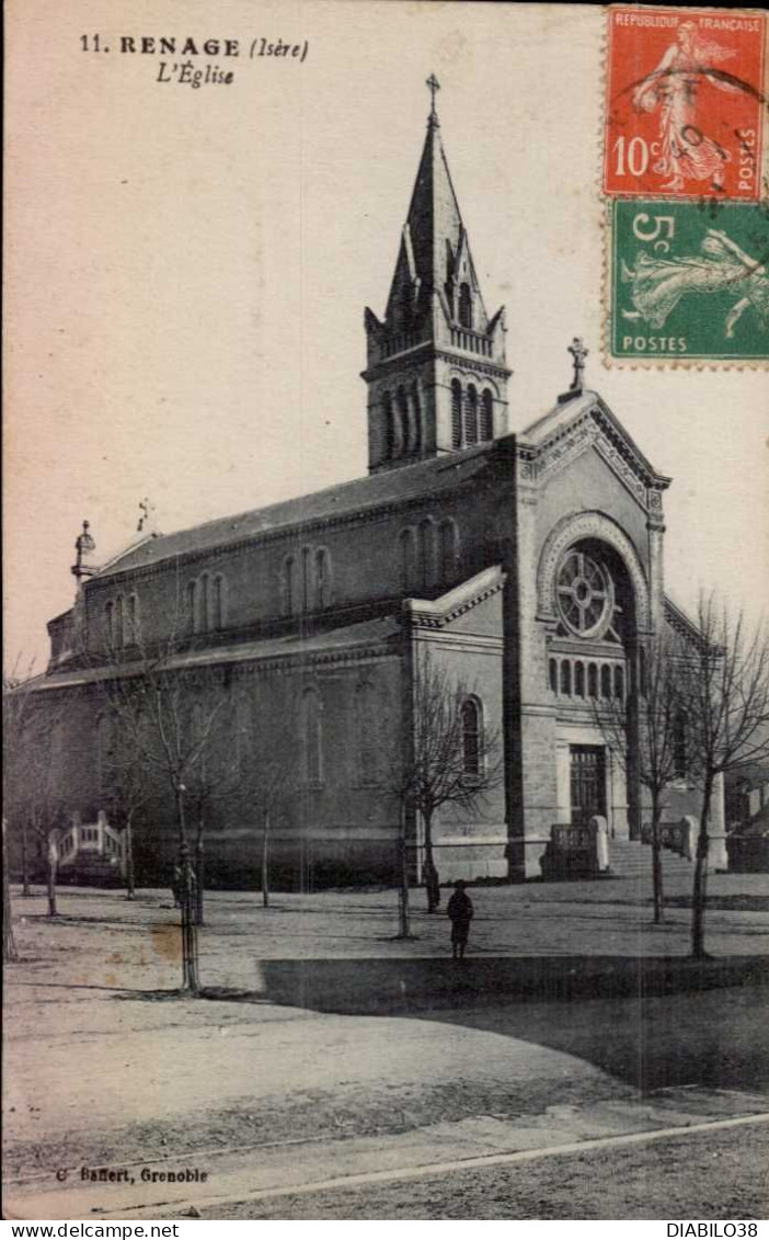 RENAGE   ( ISERE )    L ' EGLISE - Renage