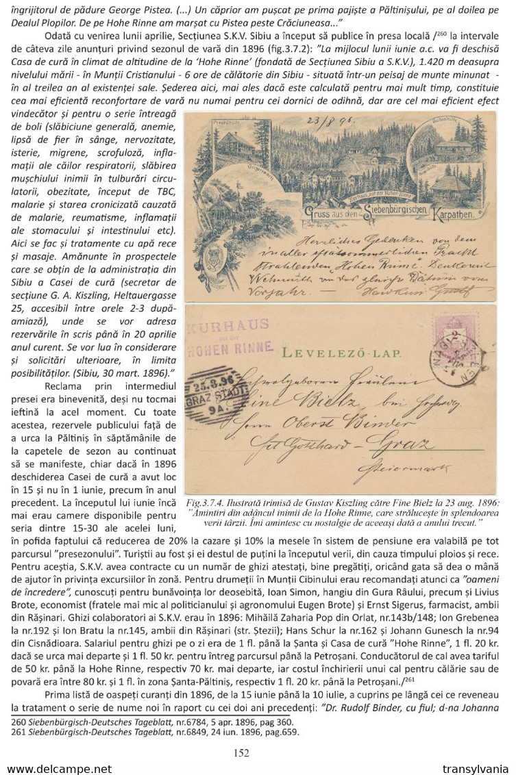 Mircea Dragoteanu (2020) - Hohe Rinne History Of The Resort And Local Post In 1895-1918, FEPA Awarded Book - Emissions Locales