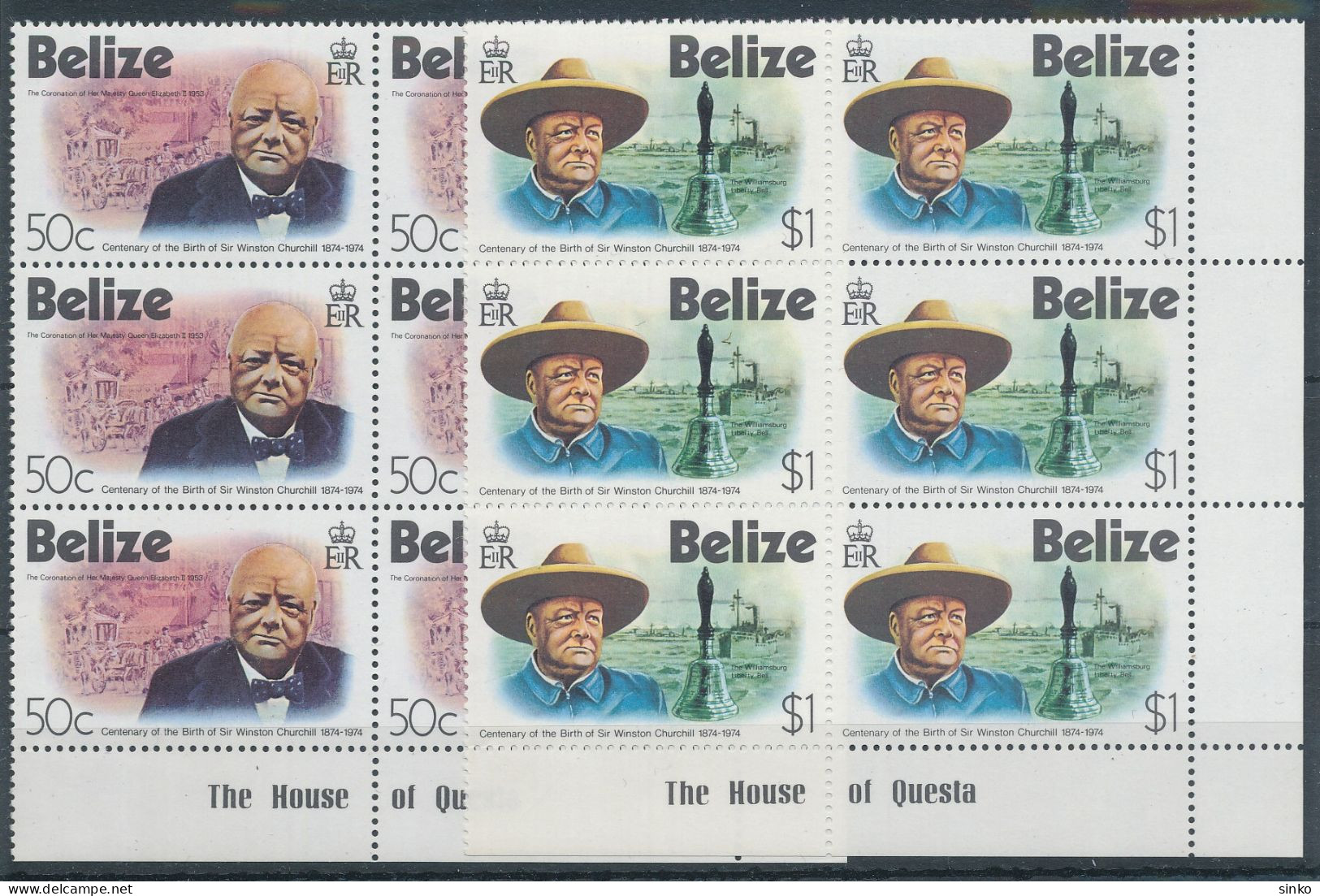 1974. Belize - Famous People - Sir Winston Churchill