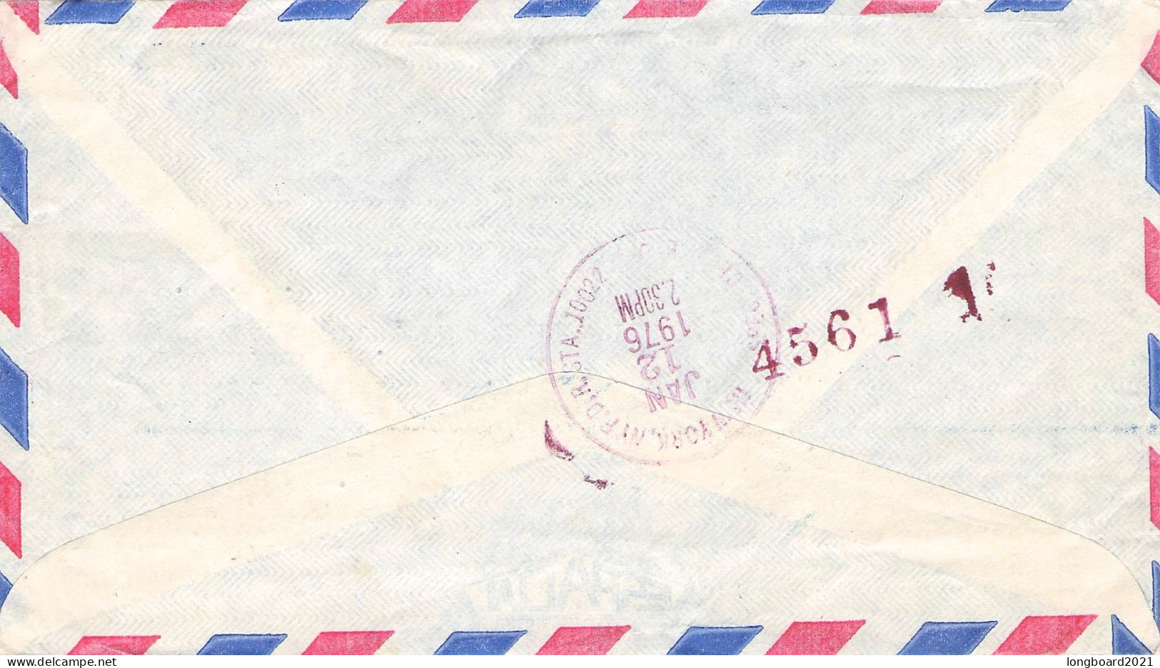 COSTA RICA - AIRMAIL 1976 - NEW YORK/ *1013 - Costa Rica