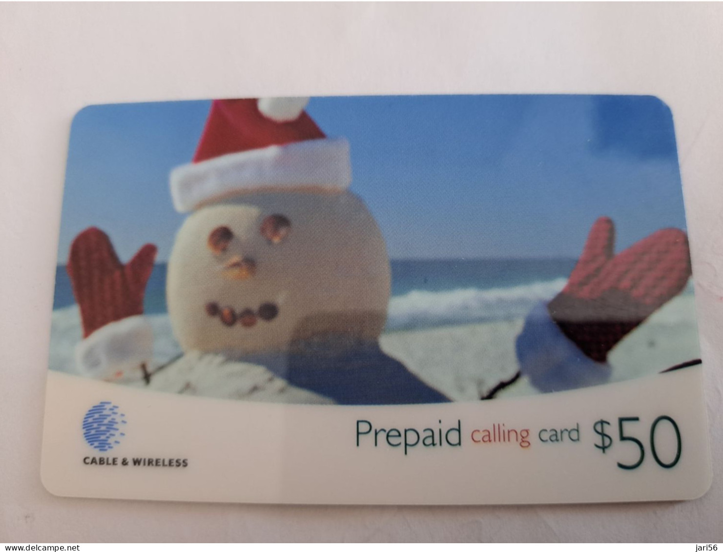 ST LUCIA   $ 50 ,- Stl-p4     SNOWMAN / SLU -08    Prepaid  MINT  Card  ** 14241 ** - Santa Lucia