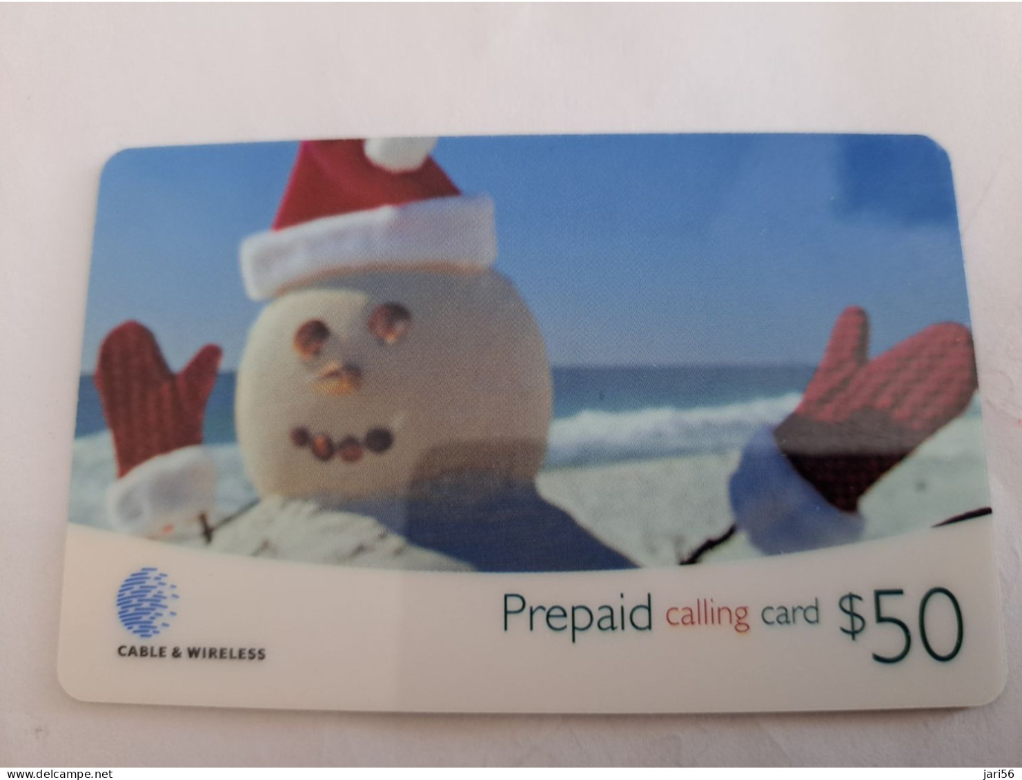 ST LUCIA   $ 50 ,- Stl-p4     SNOWMAN / SLU -08    Prepaid  MINT  Card  ** 14241 ** - St. Lucia