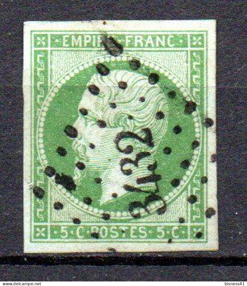 Col33 France 1853 N° 12a Oblitéré PC 3432 : 100,00€ - 1853-1860 Napoleon III