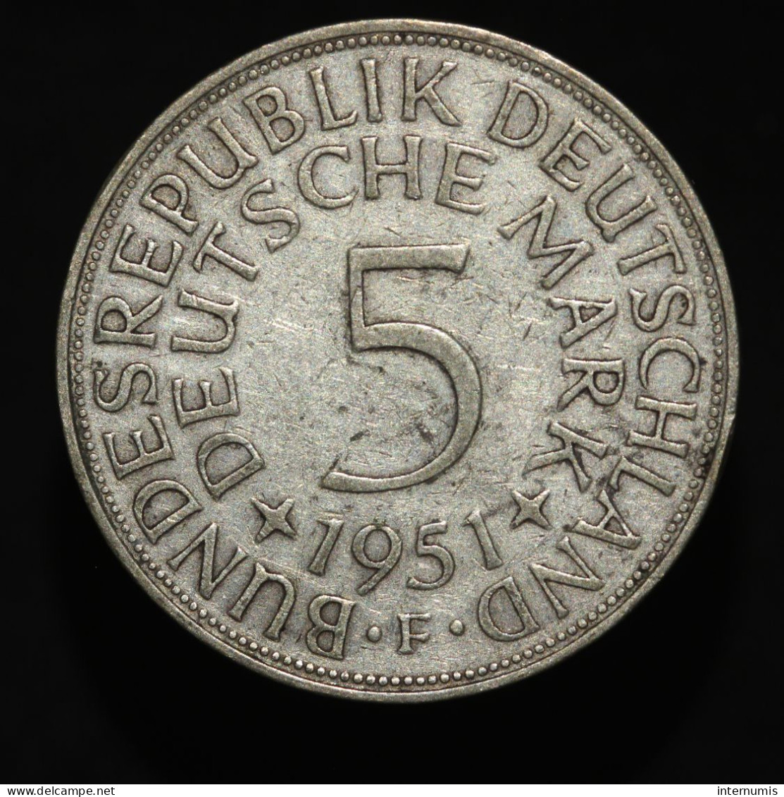 Allemagne / Germany, 5 Mark, 1951 F, Argent (Silver) - 5 Mark