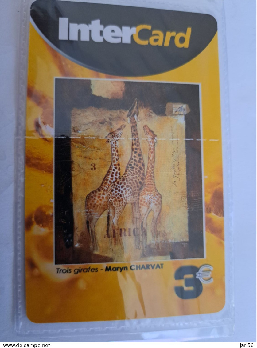 ST MARTIN  INTERCARD  TROIS GIRAFFES            3 EURO /   INTER 197 / MINT CARD    ** 14248 ** - Antillen (Frans)