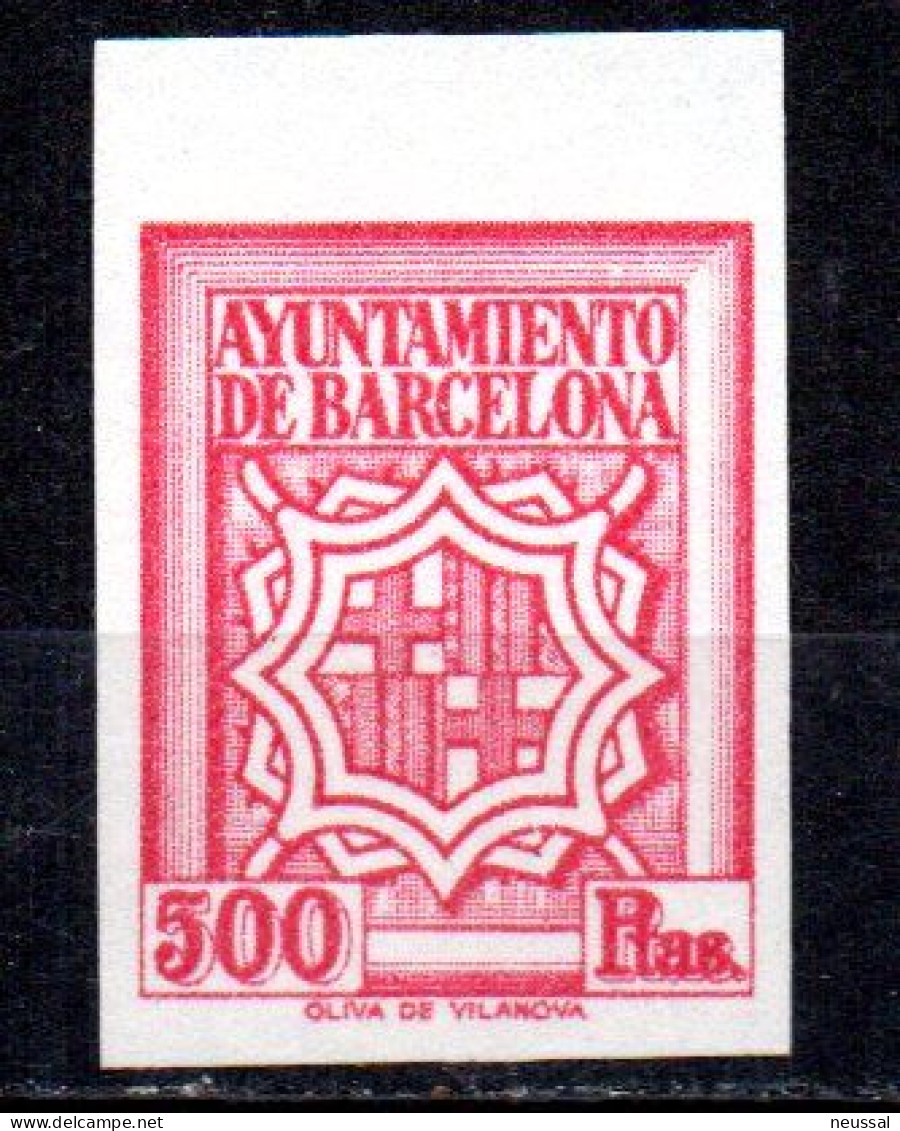 Sello  De 500 Pts De Barcelona Sin Dentar - Barcelona