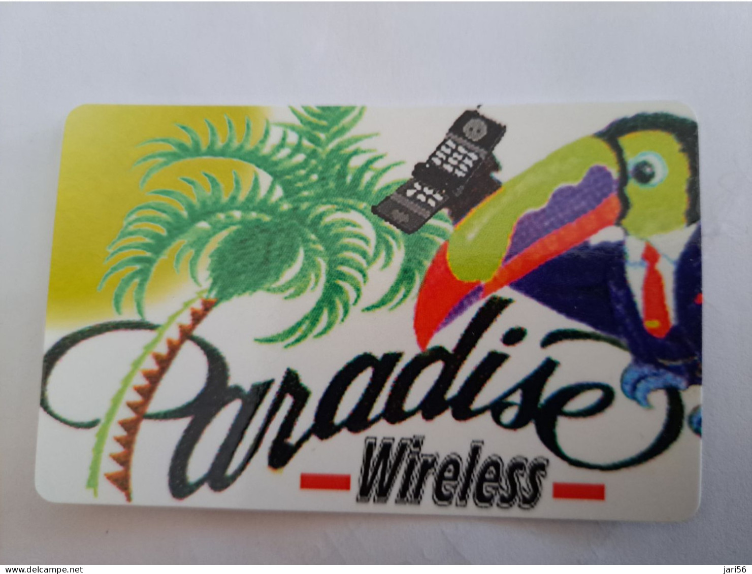 ST MAARTEN / PARADISE WIRELESS/ $20,- 6/99  DIFFICULT CARD  STM PW1B  TOUCAN+PALMS   ** 14251** - Antillas (Nerlandesas)