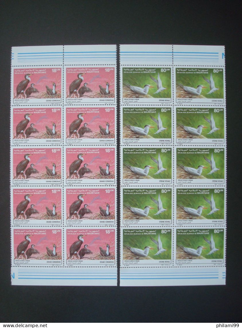 SENEGAL MAURITANIA MNH** (10x) FLOWERS + BIRDS / 2 SCANS - Collections (sans Albums)