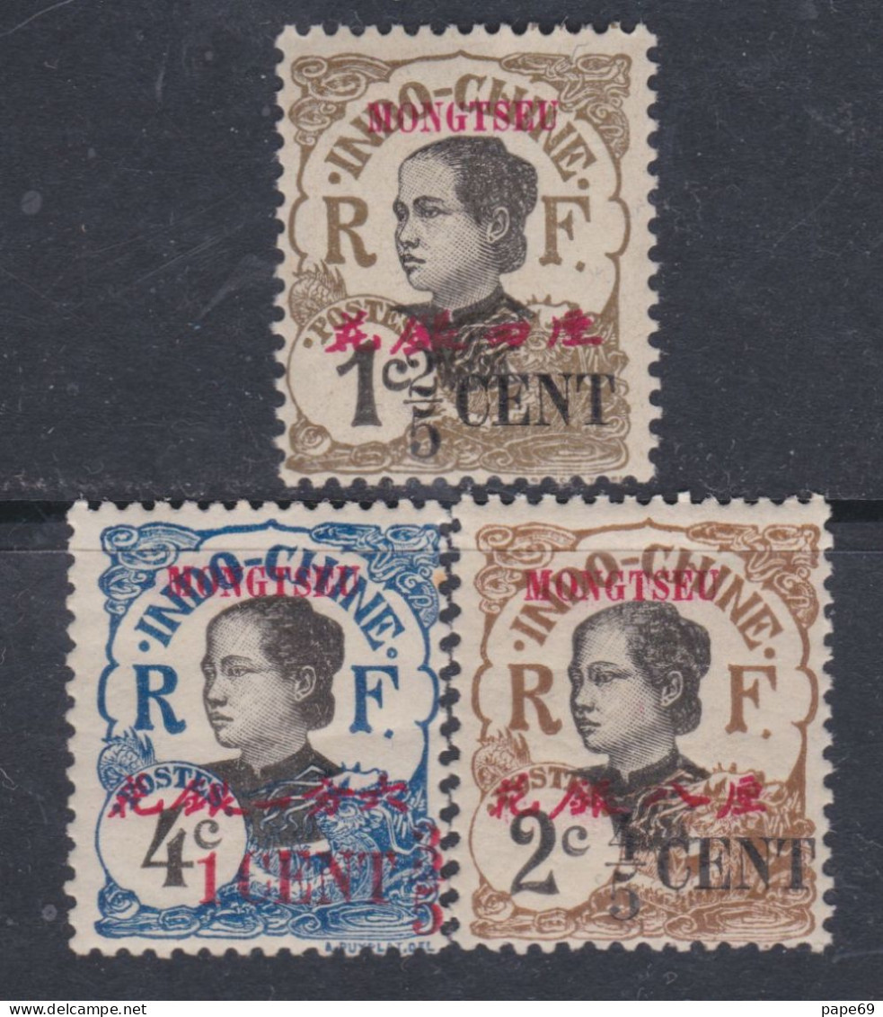 Mong-tzeu  N° 51 / 53 X  Partie De Série : Les 3 Valeurs,  Trace De Charnière Sinon TB - Unused Stamps