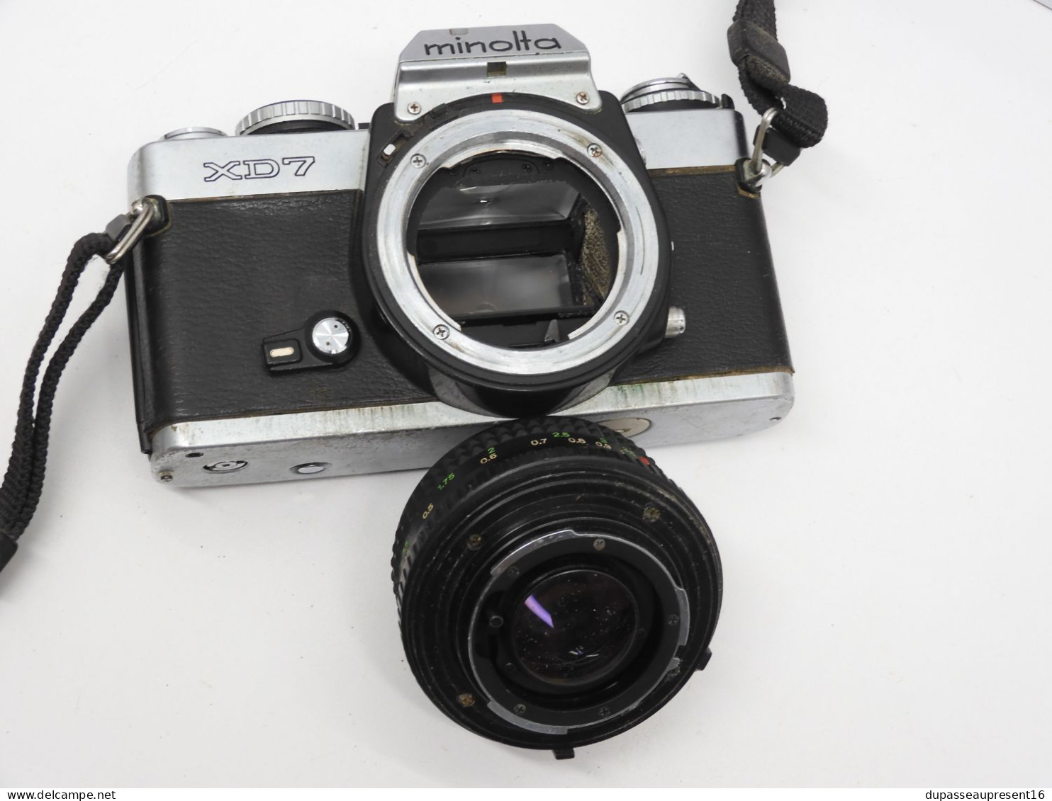 - APPAREIL PHOTO MINOLTA XD7 Objectif MD ROKKOR 50 mm 1: 17 JAPAN de grenier   E