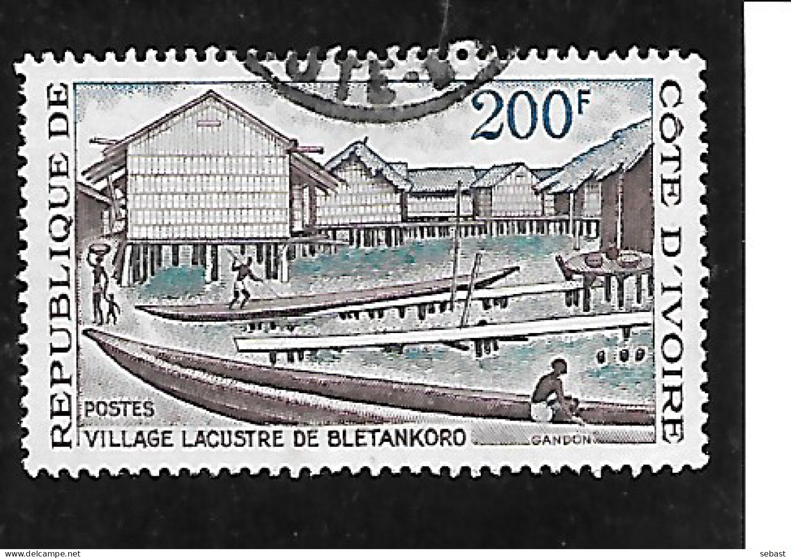 TIMBRE OBLITERE DE COTE D'VOIRE DE 1973 N°MICHEL 423 - Côte D'Ivoire (1960-...)
