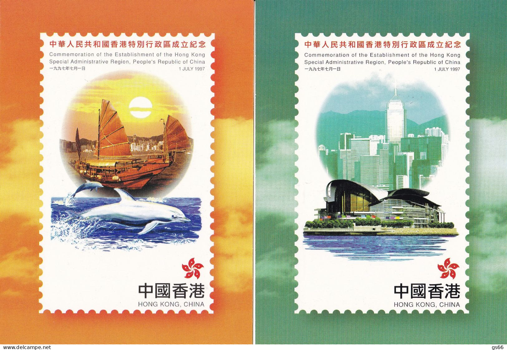 Hongkong, 1997, Pk-Set Zurück Zu China (6) - Entiers Postaux