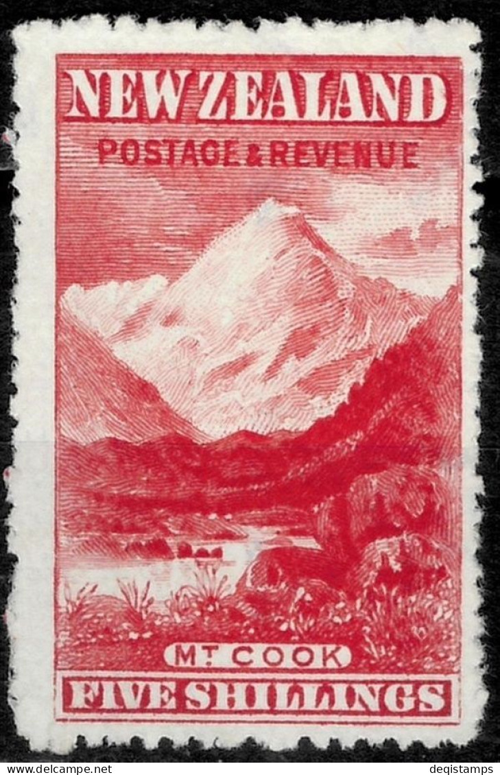New Zealand 1899  5 Sh - SG 329 Mi 350 Eur  MNG Stamp - Ungebraucht