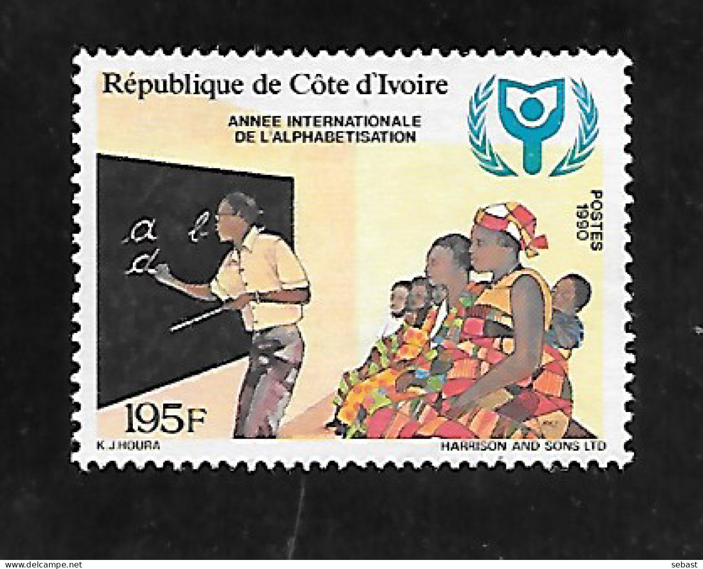 TIMBRE OBLITERE DE COTE D'IVOIRE DE 1990 N° MICHEL 1019 - Côte D'Ivoire (1960-...)