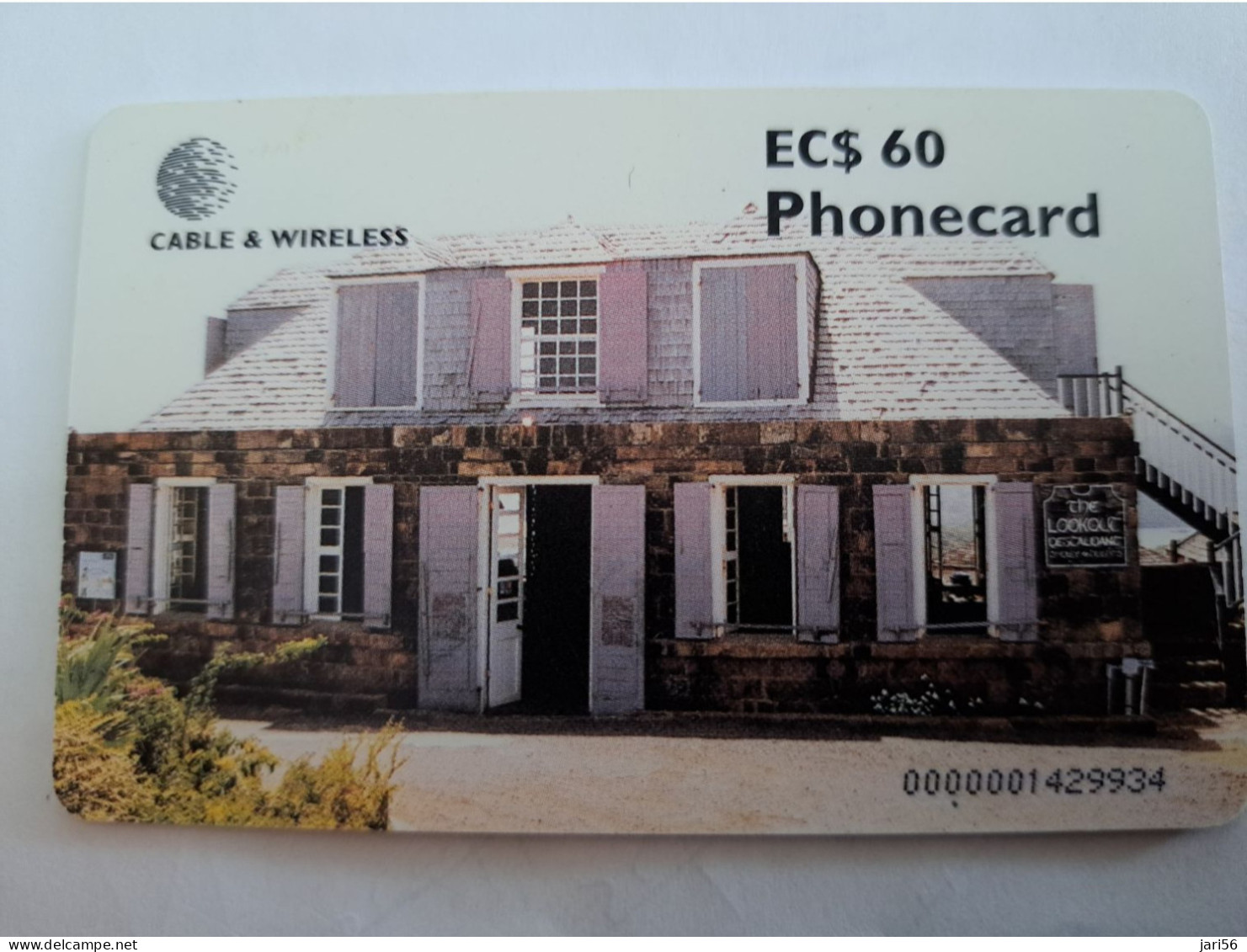 ANTIGUA  $60,- CHIPCARD THE LOOKOUT ,SHIRLEY HEIGHTS    Fine Used Card  ** 14262 ** - Antigua Et Barbuda