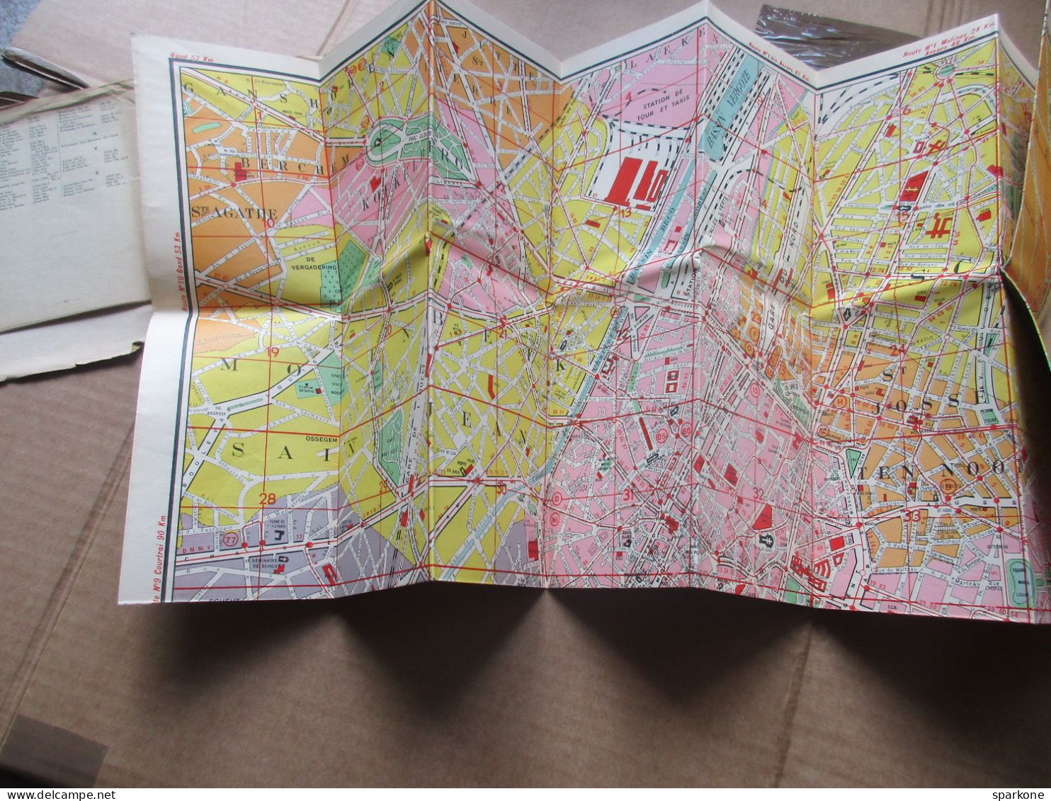 Plan, Guide De Bruxelles / Carte N°16 - Mappe/Atlanti