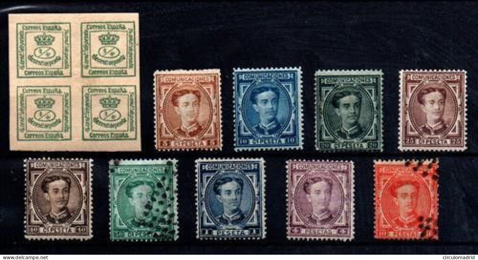 España Nº 173/82. Año 1876 - Unused Stamps