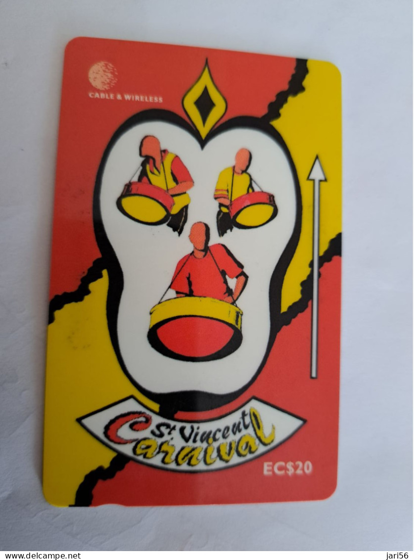 ST VINCENT & GRENADINES  GPT CARD   $ 20- 302CSVA / ST VINCENT CARNIVAL     C&W    Fine Used  Card  **14282** - St. Vincent & Die Grenadinen