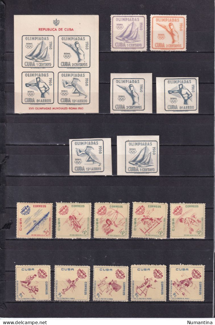 Cuba - 1850/1994 - Coleccion Sellos, series, Hojas, Minipliegos