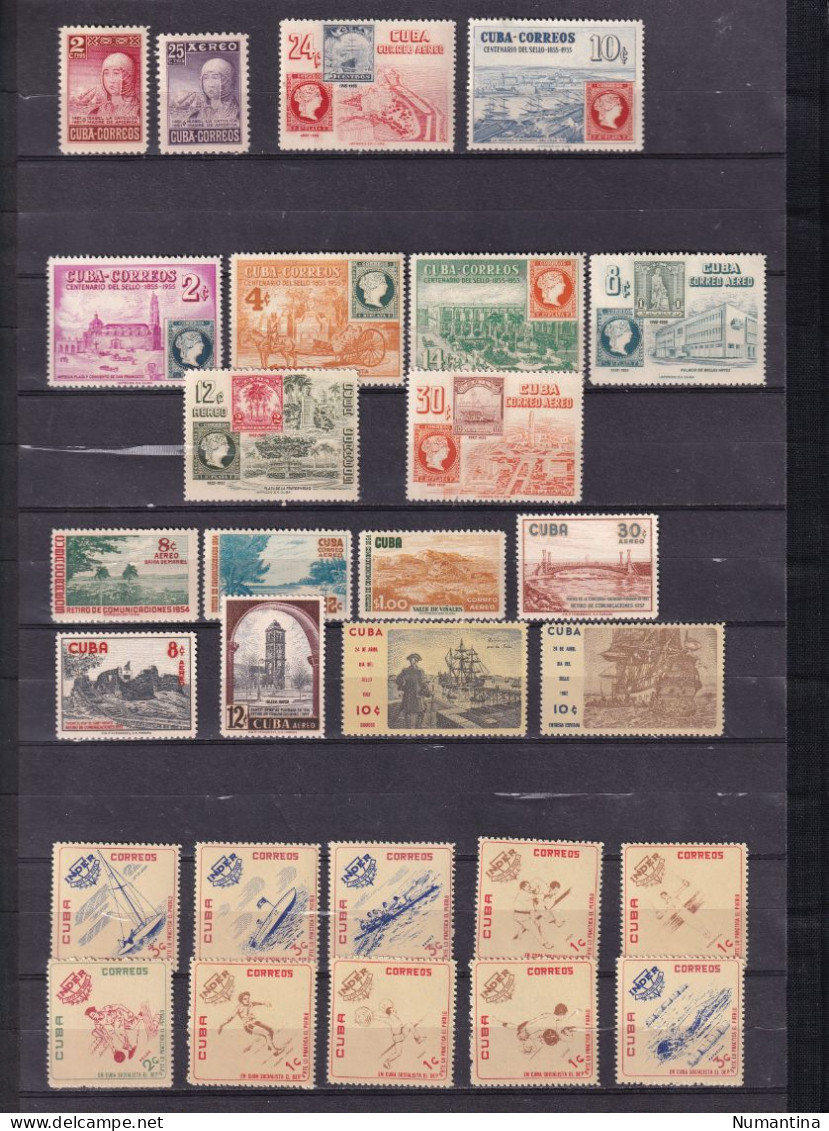 Cuba - 1850/1994 - Coleccion Sellos, series, Hojas, Minipliegos