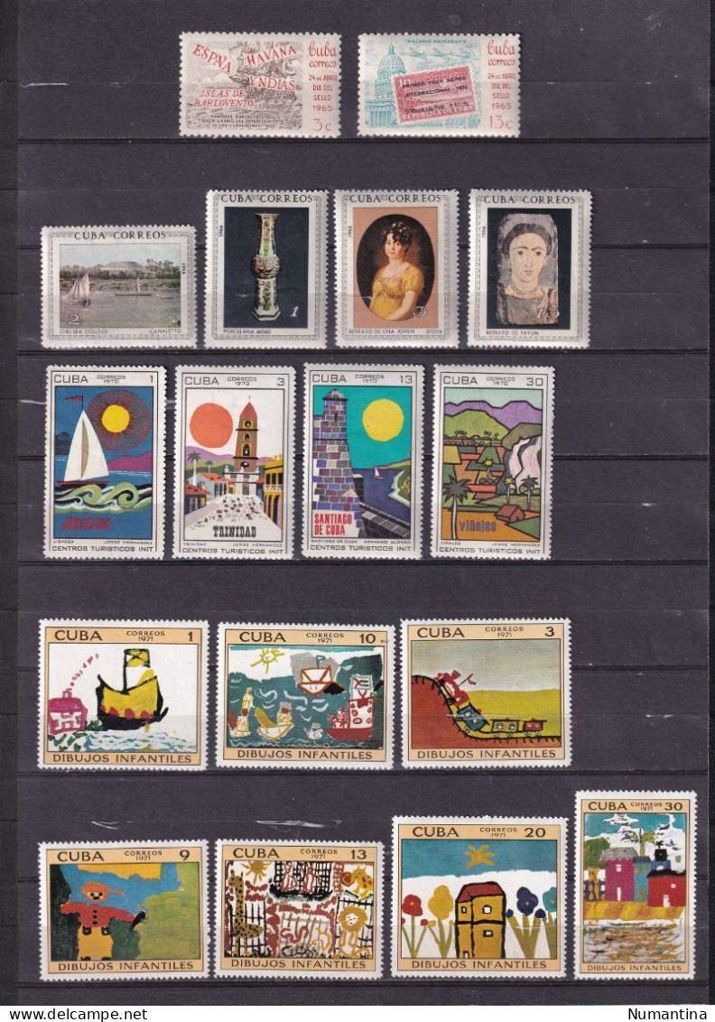 Cuba - 1850/1994 - Coleccion Sellos, series, Hojas, Minipliegos