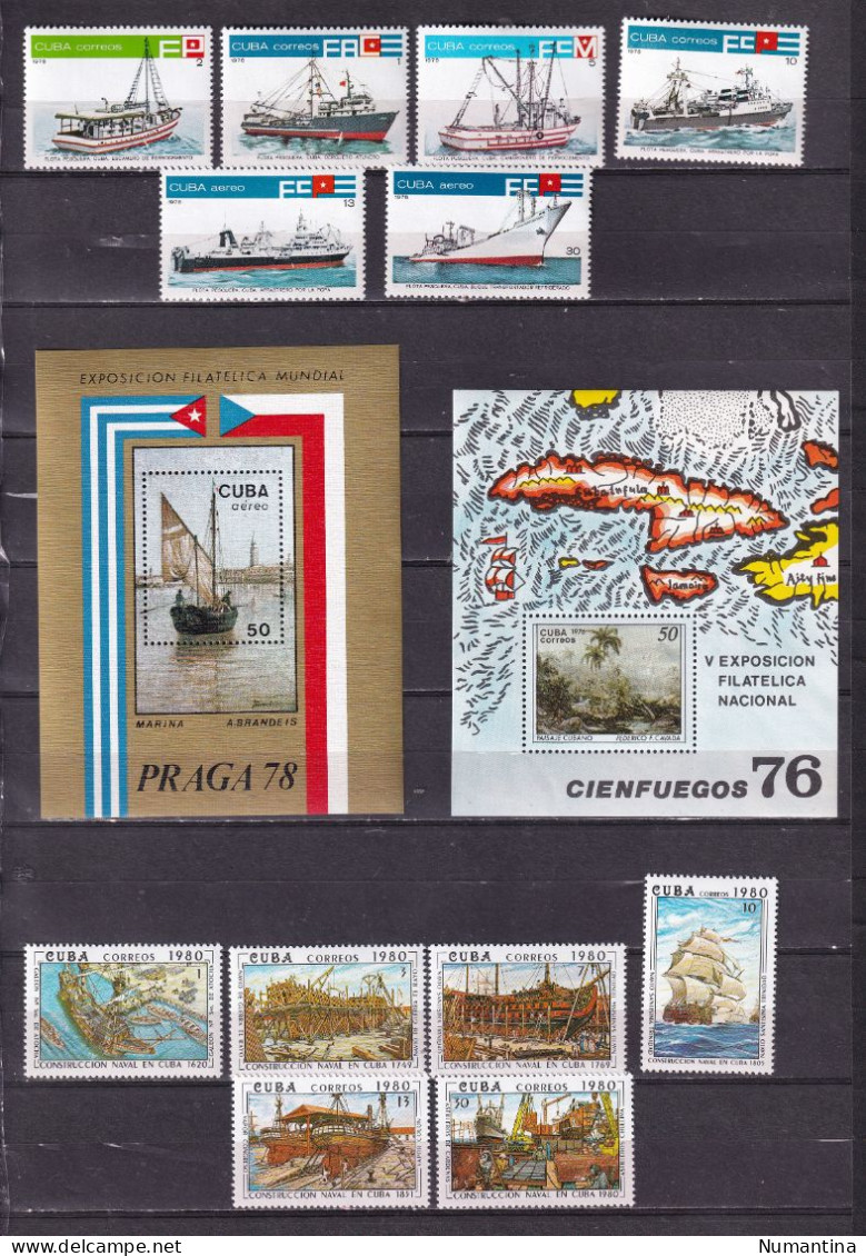 Cuba - 1850/1994 - Coleccion Sellos, series, Hojas, Minipliegos