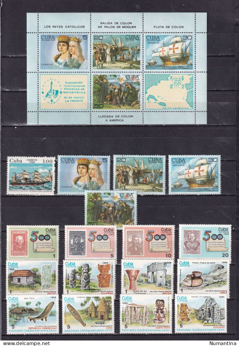 Cuba - 1850/1994 - Coleccion Sellos, series, Hojas, Minipliegos