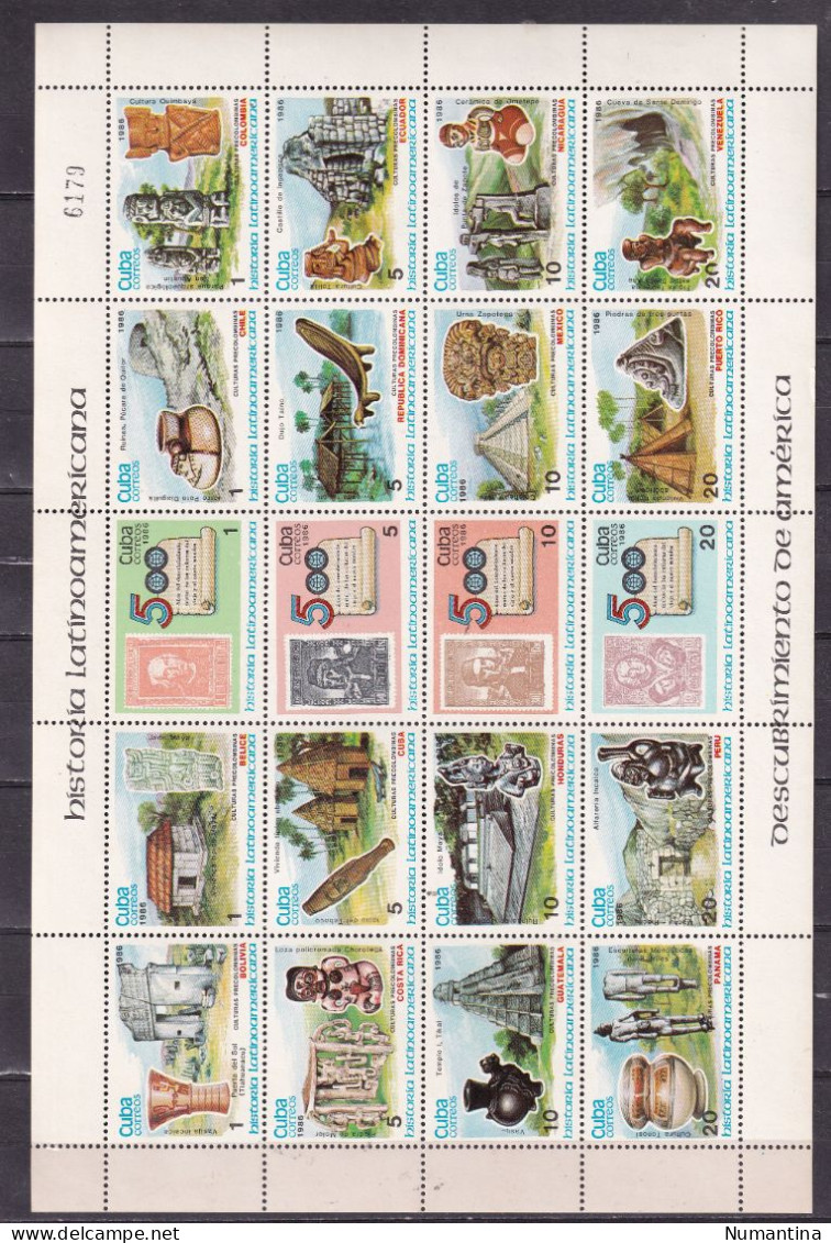 Cuba - 1850/1994 - Coleccion Sellos, series, Hojas, Minipliegos