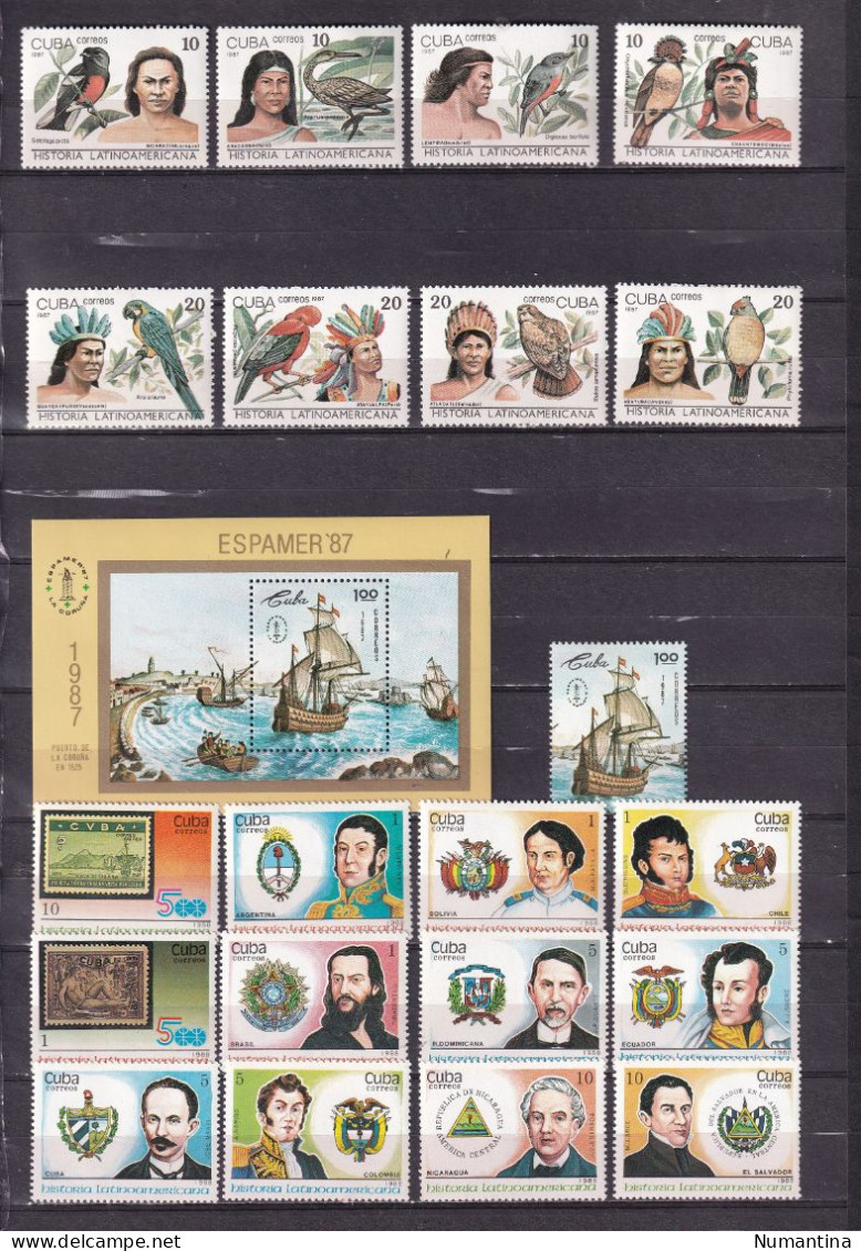 Cuba - 1850/1994 - Coleccion Sellos, series, Hojas, Minipliegos